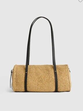 Madewell Women"s The Brioche Shoulder Bag $128 Raffia natural multi